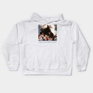 Mermaids at Play by Arnold Böcklin Kids Hoodie